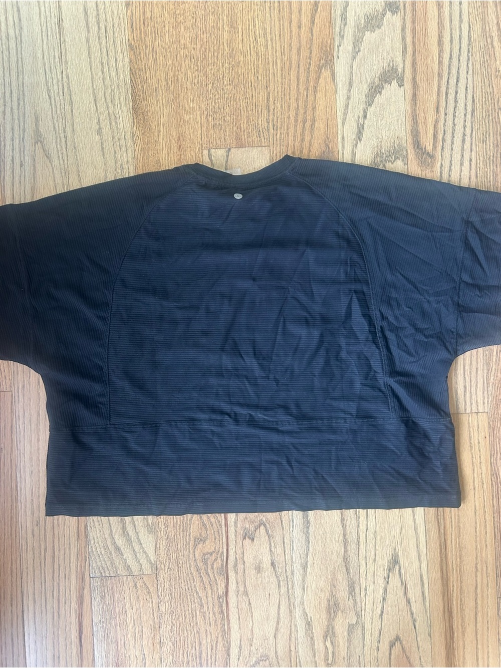 Alia Black Ribbed Boxy Crop Top - Picture 3 of 4